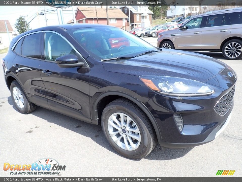 2021 Ford Escape SE 4WD Agate Black Metallic / Dark Earth Gray Photo #8