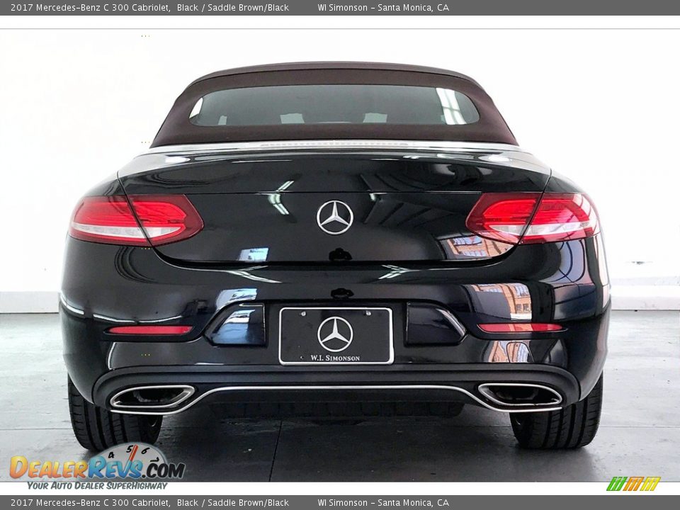 2017 Mercedes-Benz C 300 Cabriolet Black / Saddle Brown/Black Photo #3