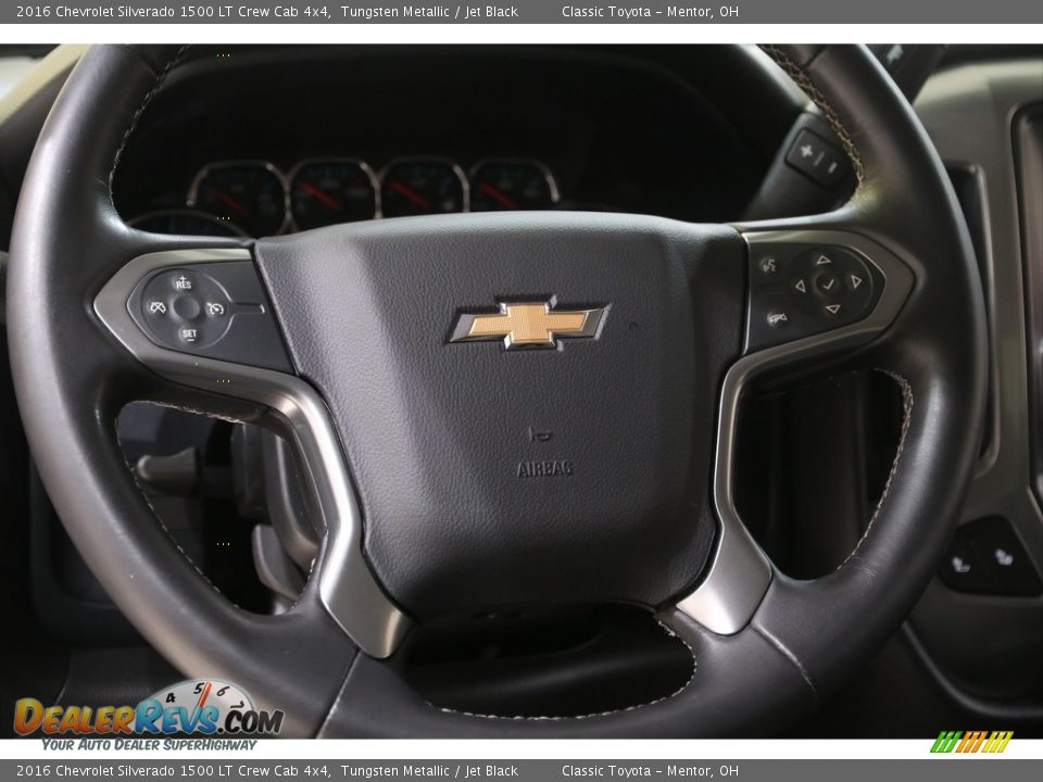 2016 Chevrolet Silverado 1500 LT Crew Cab 4x4 Tungsten Metallic / Jet Black Photo #8