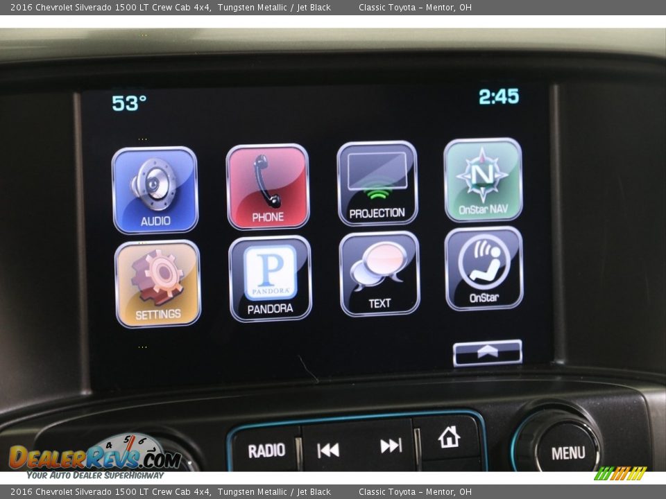 2016 Chevrolet Silverado 1500 LT Crew Cab 4x4 Tungsten Metallic / Jet Black Photo #11