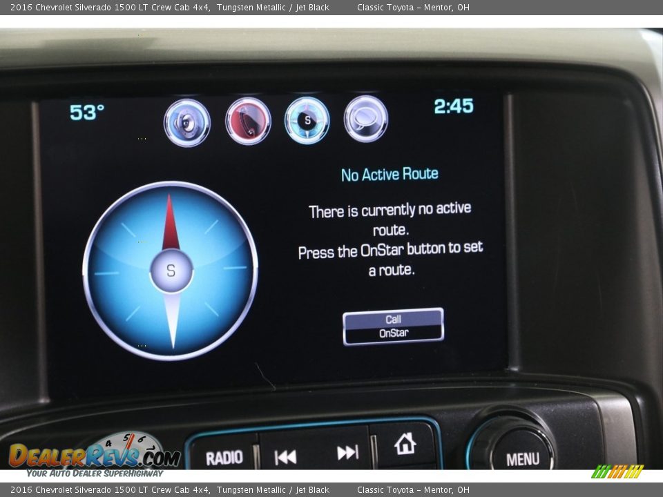 2016 Chevrolet Silverado 1500 LT Crew Cab 4x4 Tungsten Metallic / Jet Black Photo #12