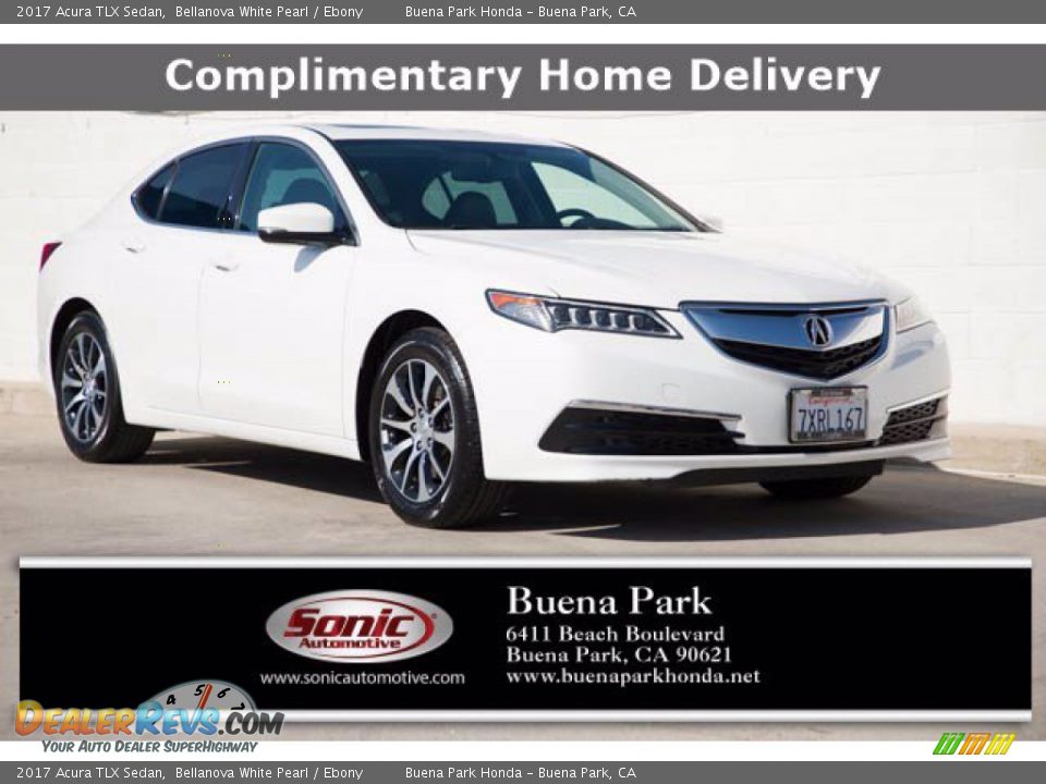 2017 Acura TLX Sedan Bellanova White Pearl / Ebony Photo #1