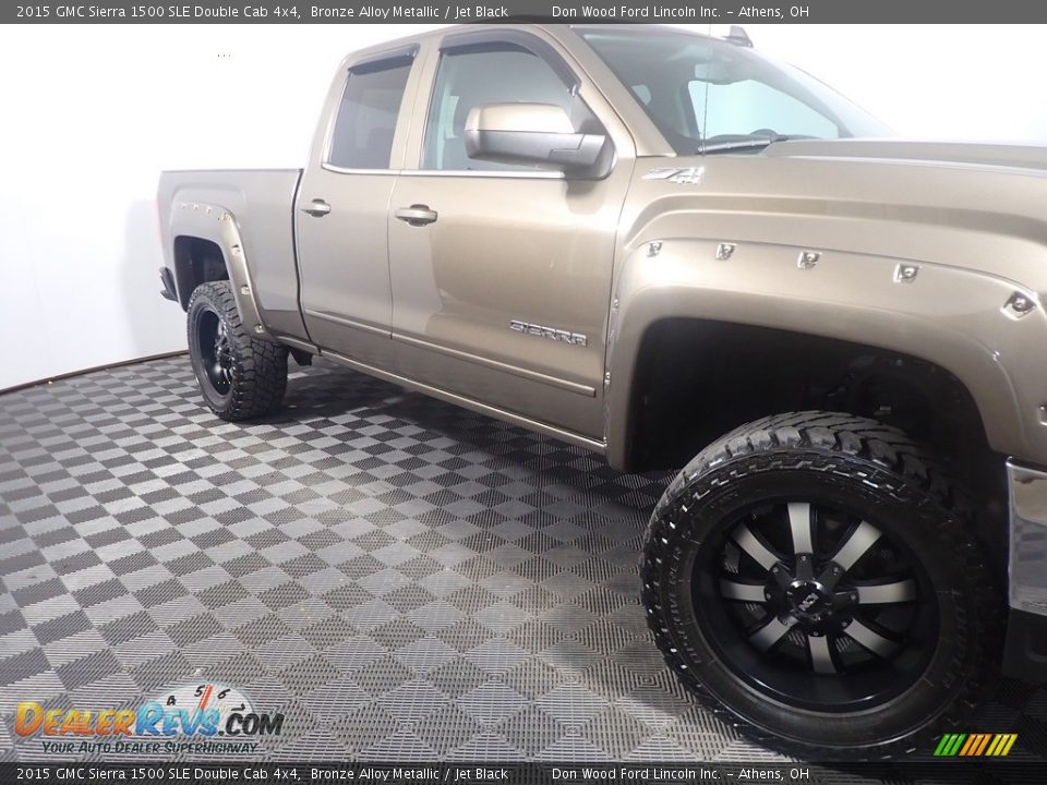 2015 GMC Sierra 1500 SLE Double Cab 4x4 Bronze Alloy Metallic / Jet Black Photo #4