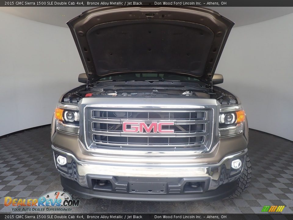 2015 GMC Sierra 1500 SLE Double Cab 4x4 Bronze Alloy Metallic / Jet Black Photo #6