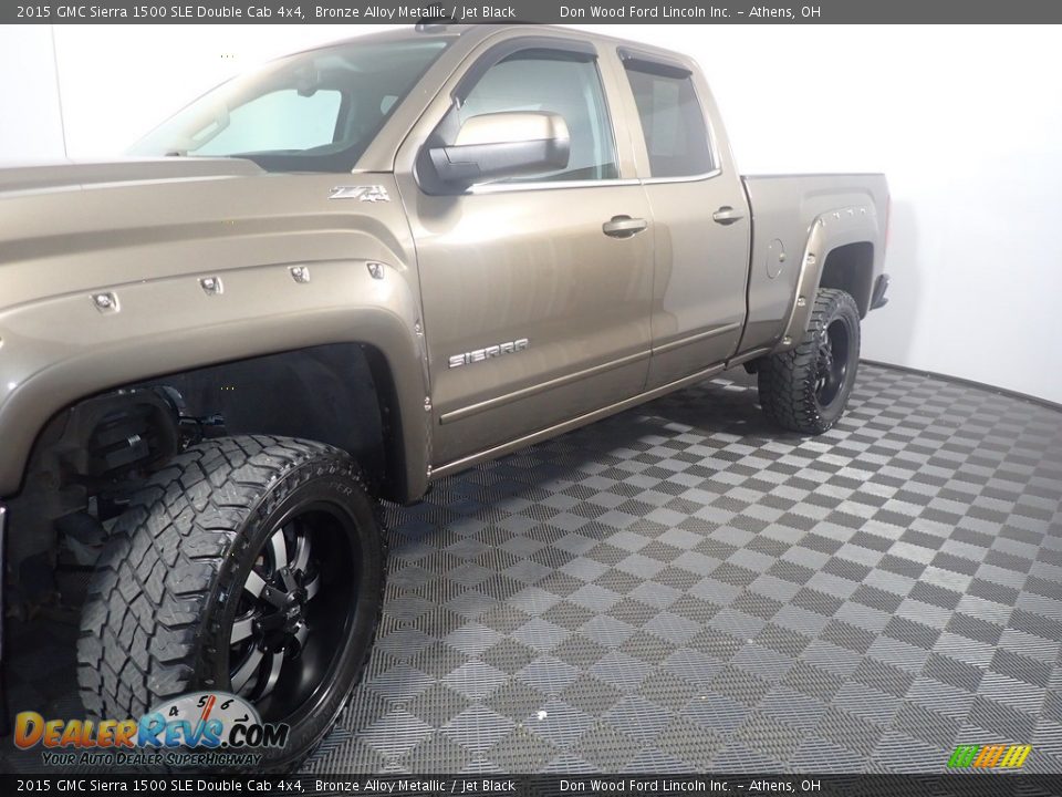 2015 GMC Sierra 1500 SLE Double Cab 4x4 Bronze Alloy Metallic / Jet Black Photo #10