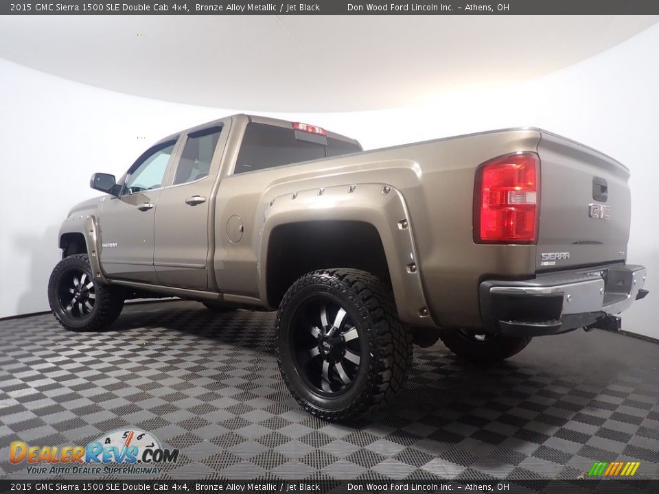 2015 GMC Sierra 1500 SLE Double Cab 4x4 Bronze Alloy Metallic / Jet Black Photo #11