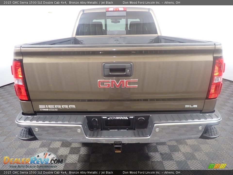 2015 GMC Sierra 1500 SLE Double Cab 4x4 Bronze Alloy Metallic / Jet Black Photo #13