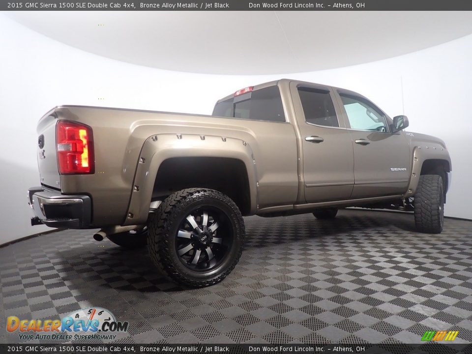 2015 GMC Sierra 1500 SLE Double Cab 4x4 Bronze Alloy Metallic / Jet Black Photo #15