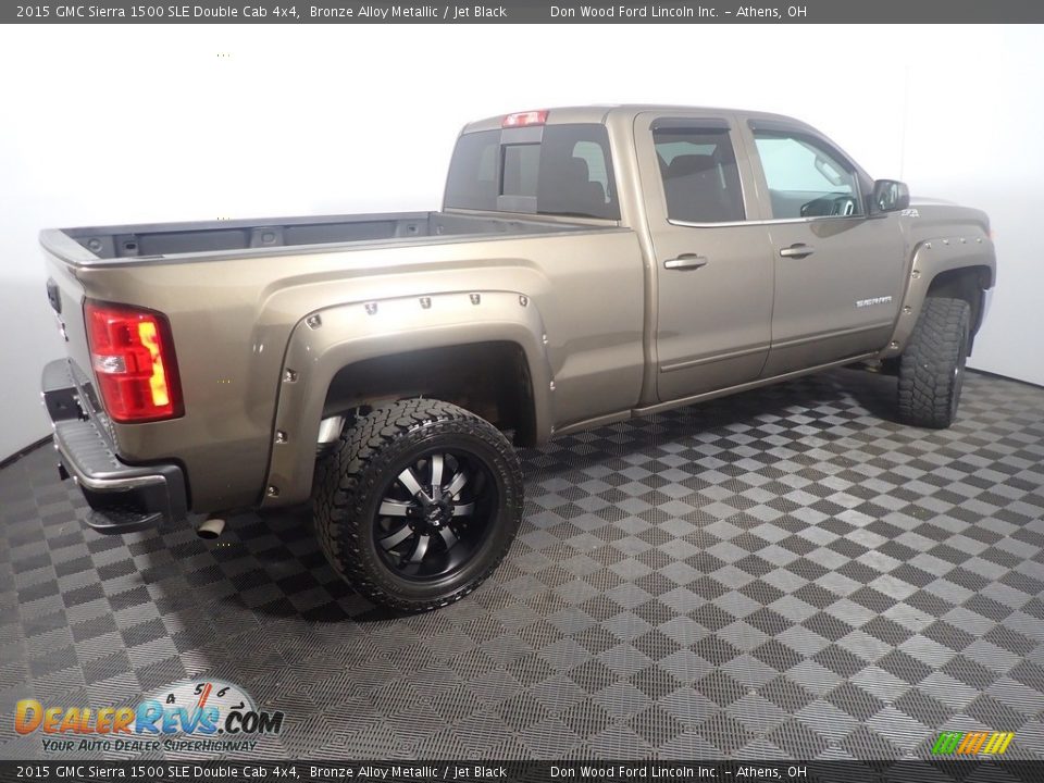 2015 GMC Sierra 1500 SLE Double Cab 4x4 Bronze Alloy Metallic / Jet Black Photo #16