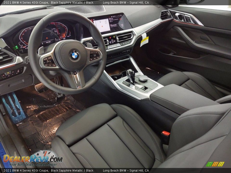 Black Interior - 2021 BMW 4 Series 430i Coupe Photo #12