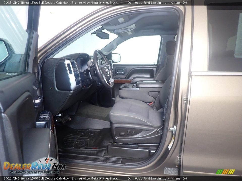 2015 GMC Sierra 1500 SLE Double Cab 4x4 Bronze Alloy Metallic / Jet Black Photo #21