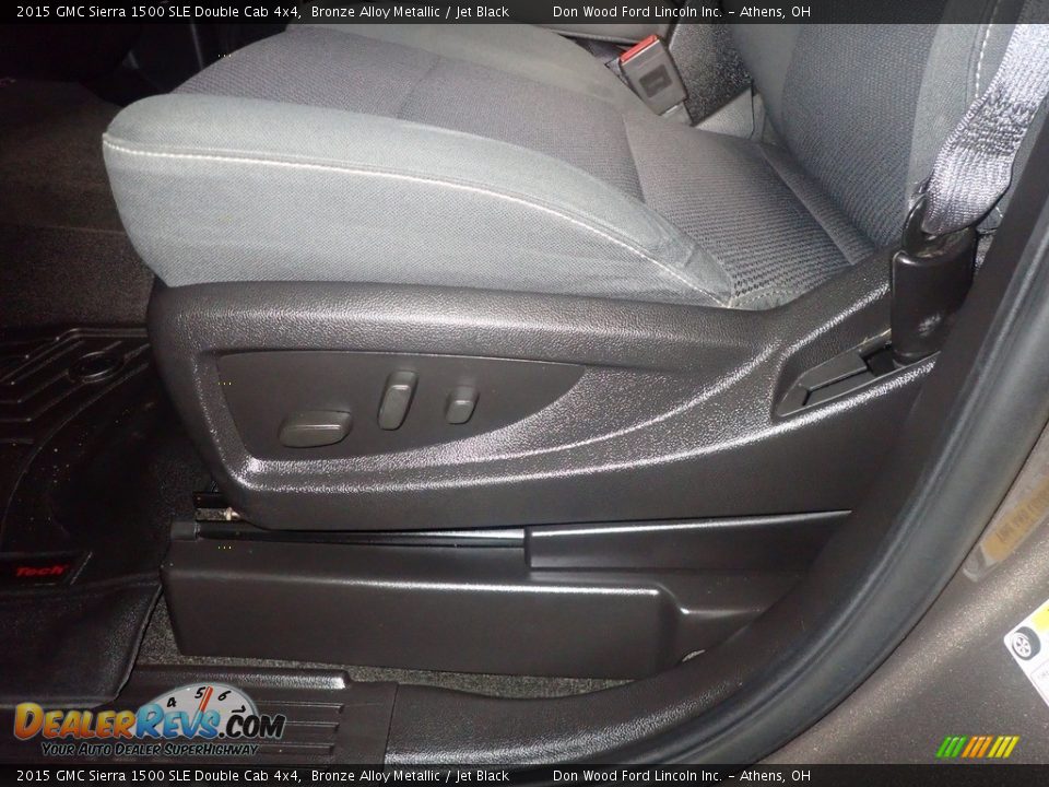 2015 GMC Sierra 1500 SLE Double Cab 4x4 Bronze Alloy Metallic / Jet Black Photo #22