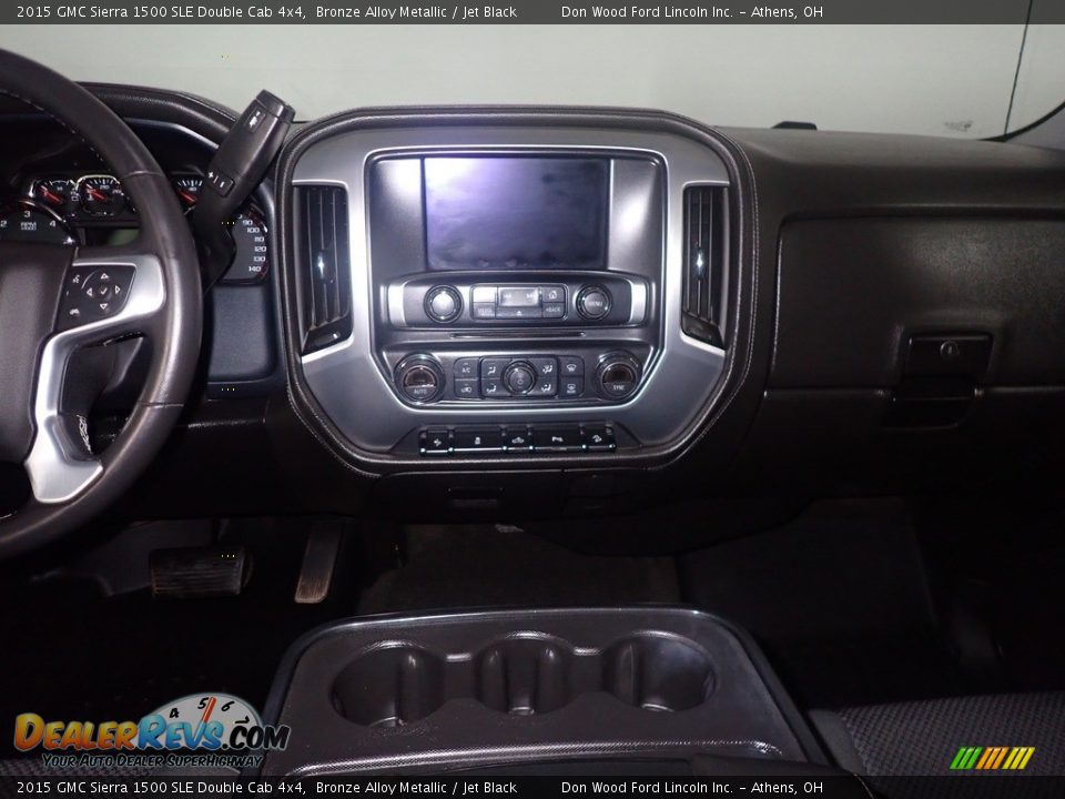 2015 GMC Sierra 1500 SLE Double Cab 4x4 Bronze Alloy Metallic / Jet Black Photo #24