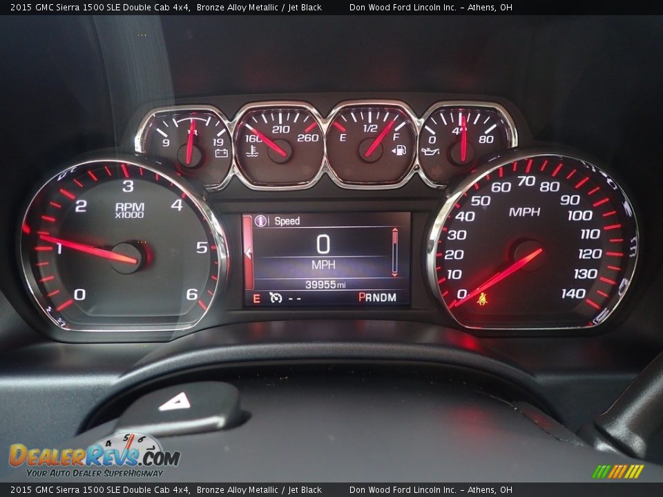 2015 GMC Sierra 1500 SLE Double Cab 4x4 Bronze Alloy Metallic / Jet Black Photo #27