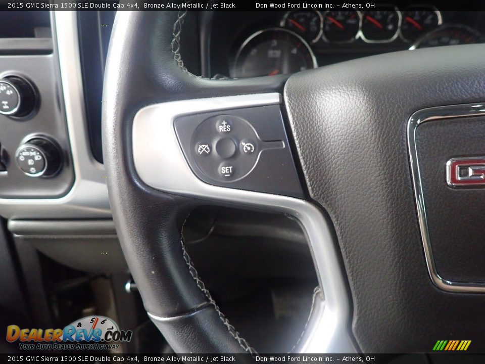 2015 GMC Sierra 1500 SLE Double Cab 4x4 Bronze Alloy Metallic / Jet Black Photo #28