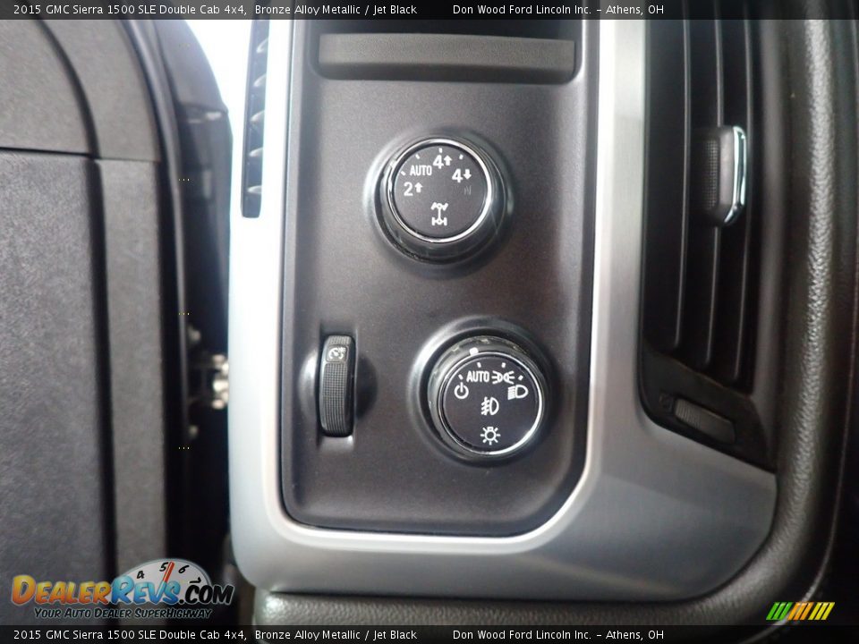 2015 GMC Sierra 1500 SLE Double Cab 4x4 Bronze Alloy Metallic / Jet Black Photo #30