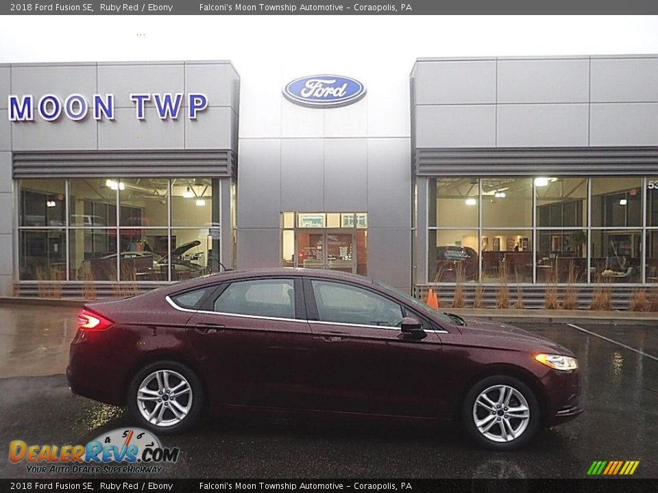 2018 Ford Fusion SE Ruby Red / Ebony Photo #1