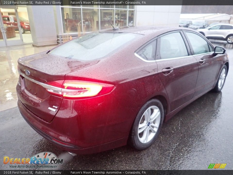 2018 Ford Fusion SE Ruby Red / Ebony Photo #2