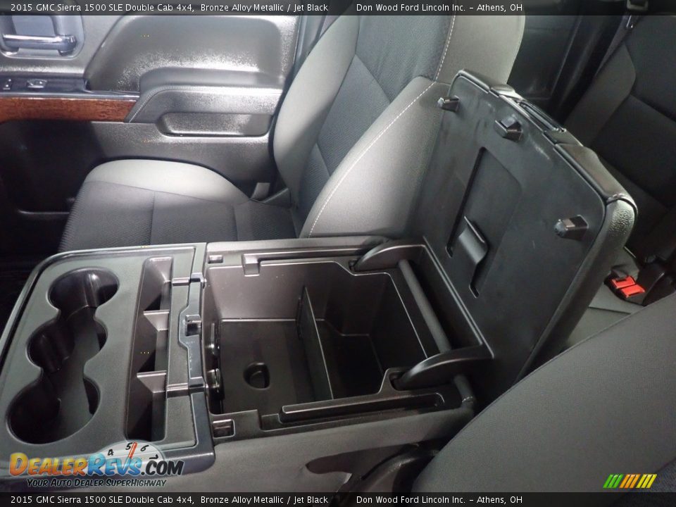 2015 GMC Sierra 1500 SLE Double Cab 4x4 Bronze Alloy Metallic / Jet Black Photo #33