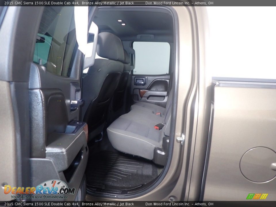 2015 GMC Sierra 1500 SLE Double Cab 4x4 Bronze Alloy Metallic / Jet Black Photo #35