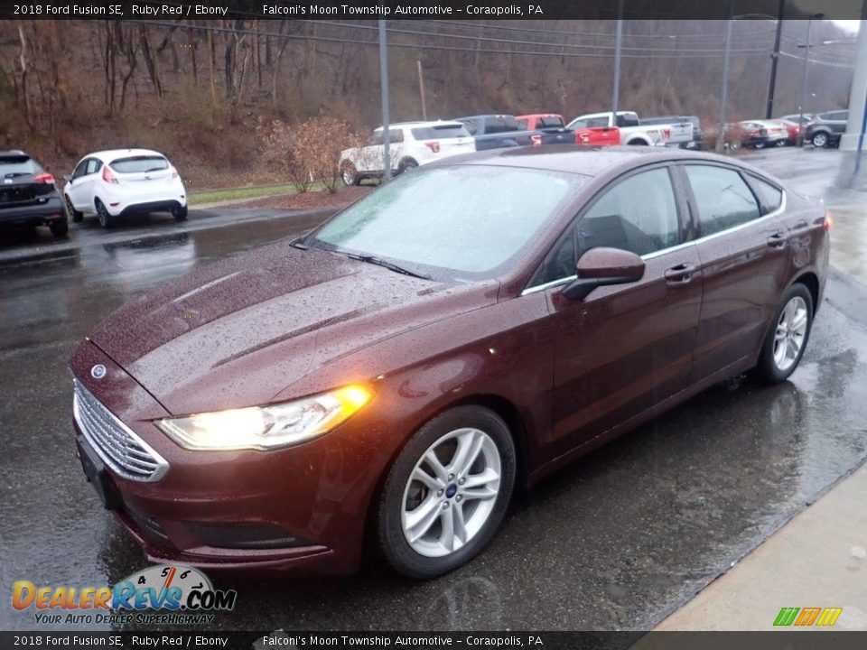 2018 Ford Fusion SE Ruby Red / Ebony Photo #7