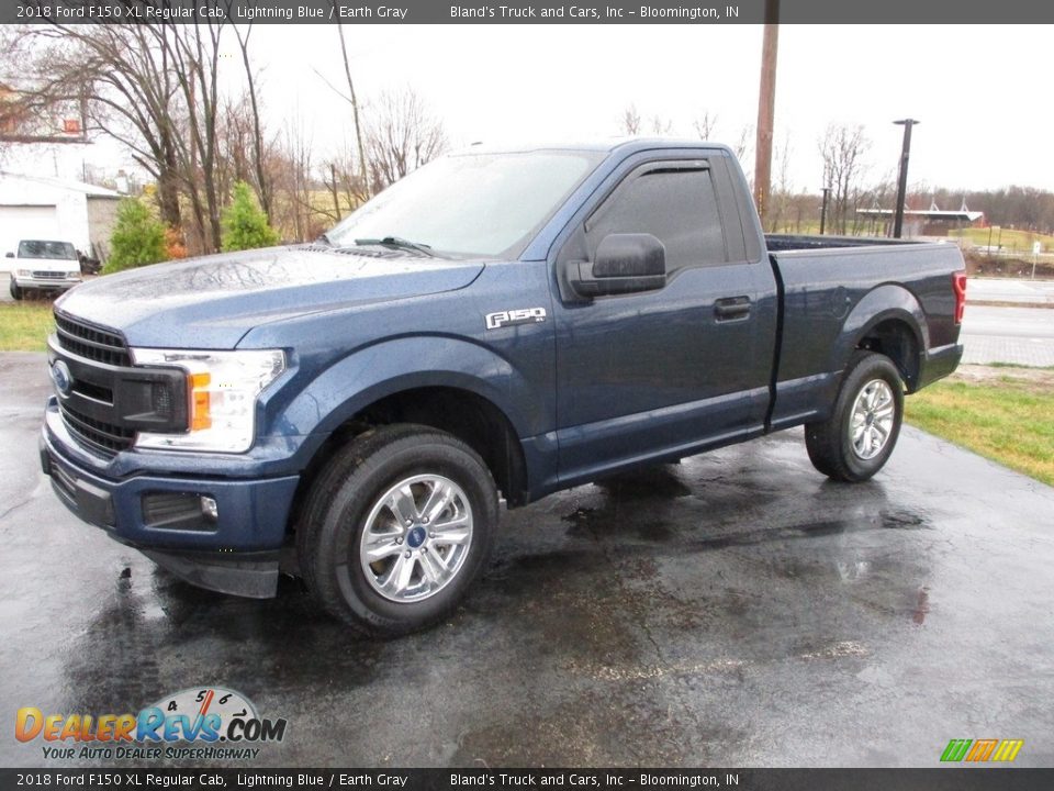 2018 Ford F150 XL Regular Cab Lightning Blue / Earth Gray Photo #1