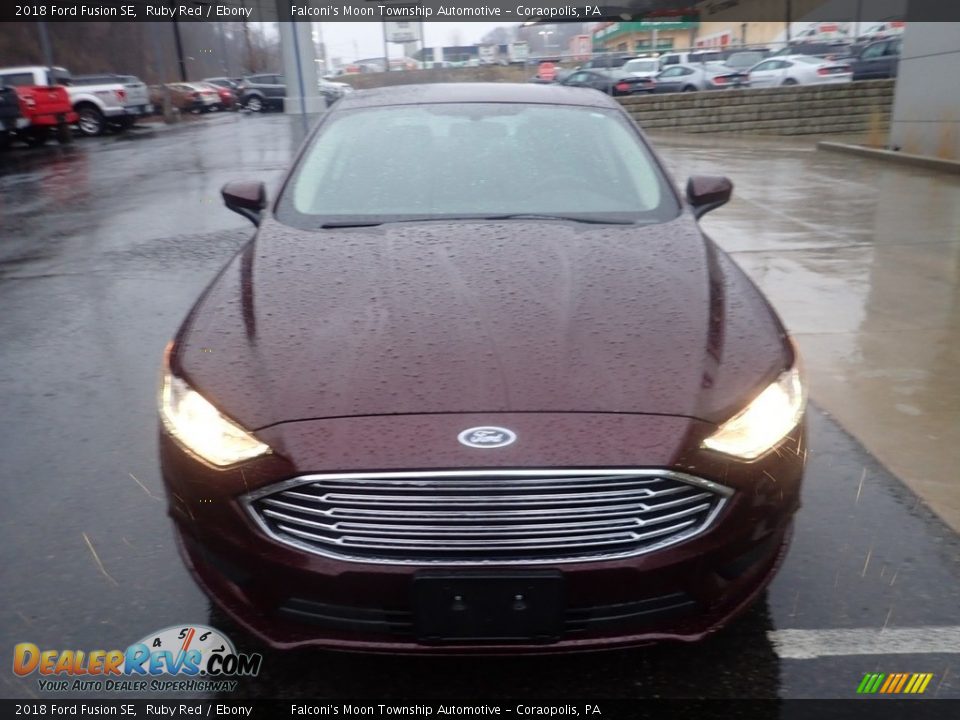 2018 Ford Fusion SE Ruby Red / Ebony Photo #8