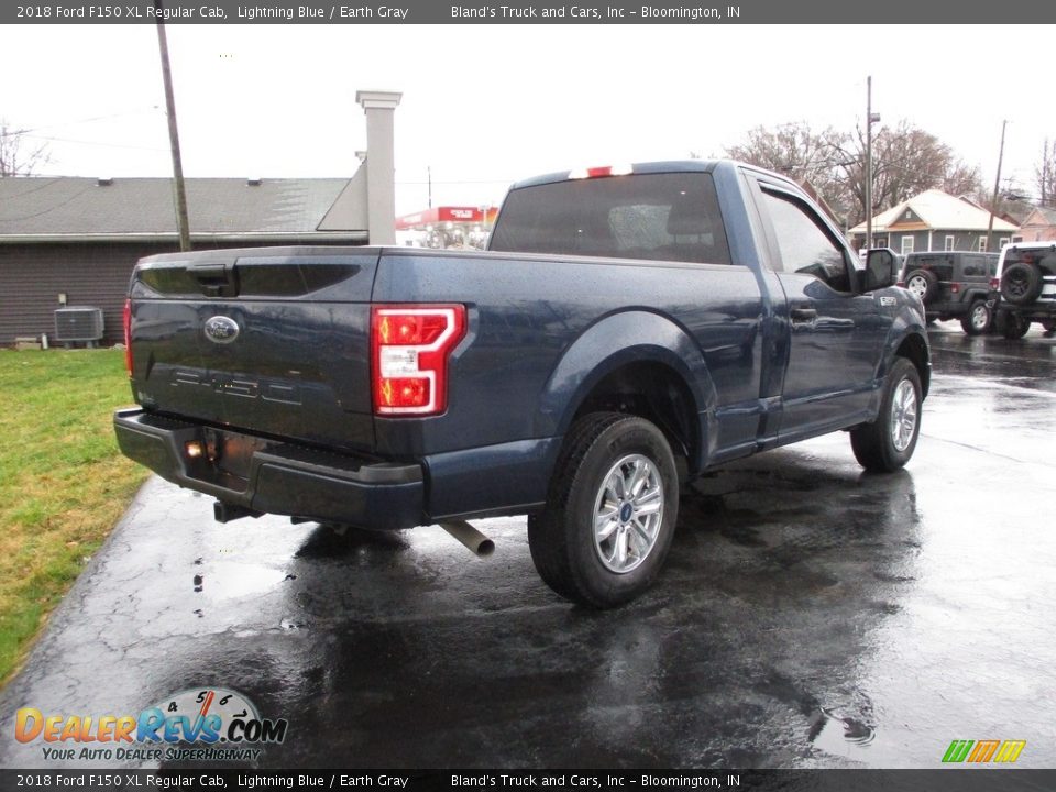 2018 Ford F150 XL Regular Cab Lightning Blue / Earth Gray Photo #3