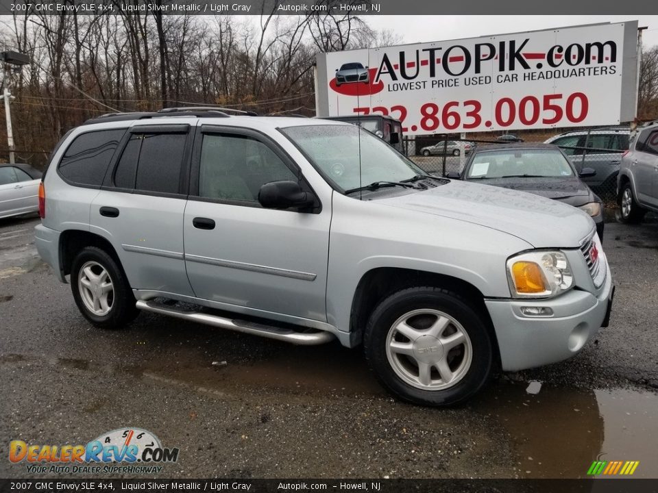 2007 GMC Envoy SLE 4x4 Liquid Silver Metallic / Light Gray Photo #1