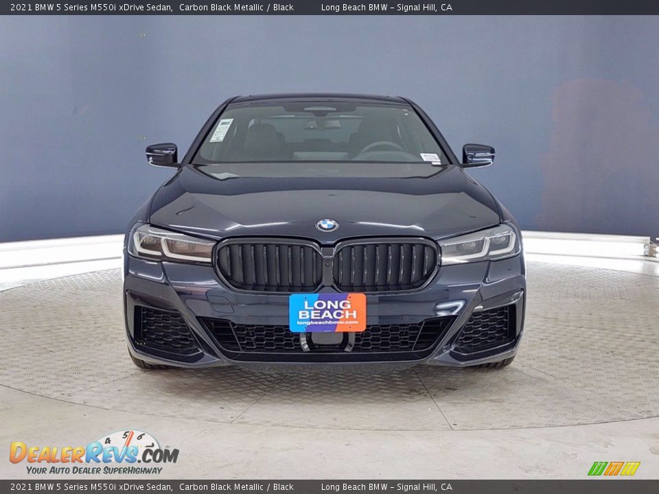 2021 BMW 5 Series M550i xDrive Sedan Carbon Black Metallic / Black Photo #2