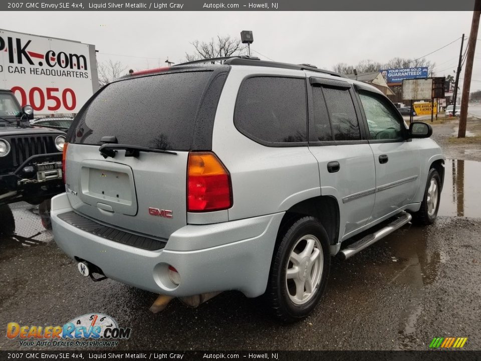 2007 GMC Envoy SLE 4x4 Liquid Silver Metallic / Light Gray Photo #3