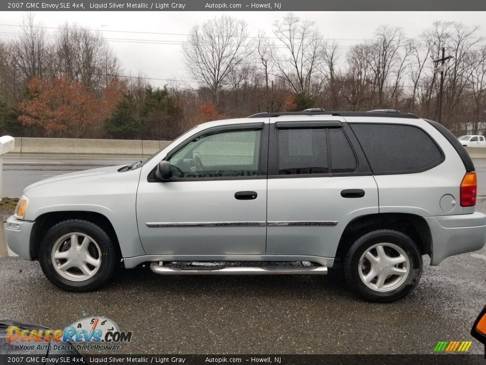 2007 GMC Envoy SLE 4x4 Liquid Silver Metallic / Light Gray Photo #6