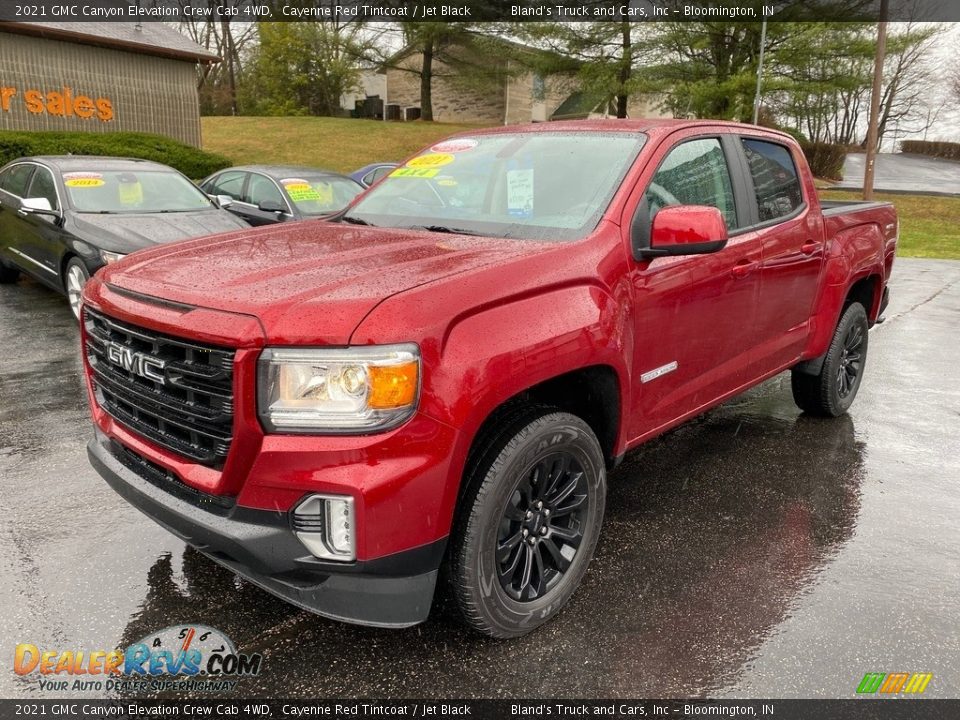 2021 GMC Canyon Elevation Crew Cab 4WD Cayenne Red Tintcoat / Jet Black Photo #2