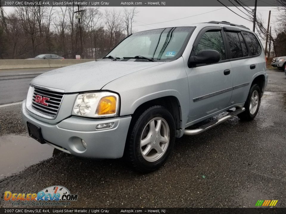 2007 GMC Envoy SLE 4x4 Liquid Silver Metallic / Light Gray Photo #7