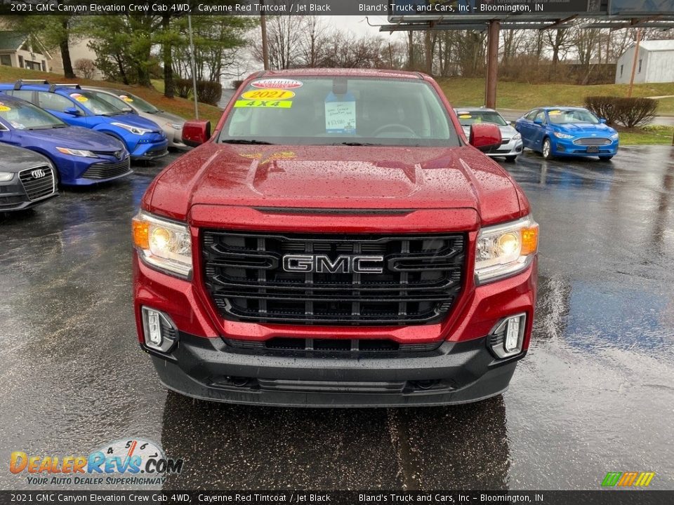 2021 GMC Canyon Elevation Crew Cab 4WD Cayenne Red Tintcoat / Jet Black Photo #3