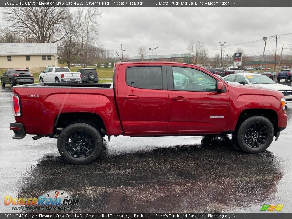 2021 GMC Canyon Elevation Crew Cab 4WD Cayenne Red Tintcoat / Jet Black Photo #5