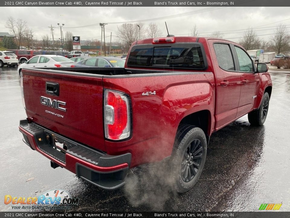 2021 GMC Canyon Elevation Crew Cab 4WD Cayenne Red Tintcoat / Jet Black Photo #6