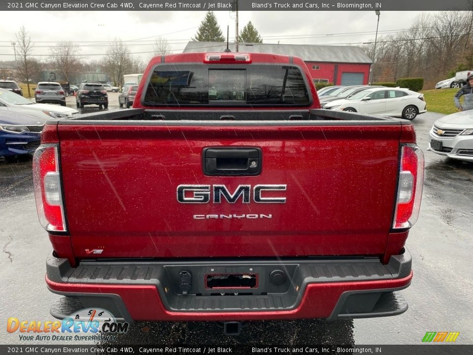 2021 GMC Canyon Elevation Crew Cab 4WD Cayenne Red Tintcoat / Jet Black Photo #7