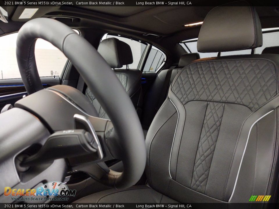 Front Seat of 2021 BMW 5 Series M550i xDrive Sedan Photo #13