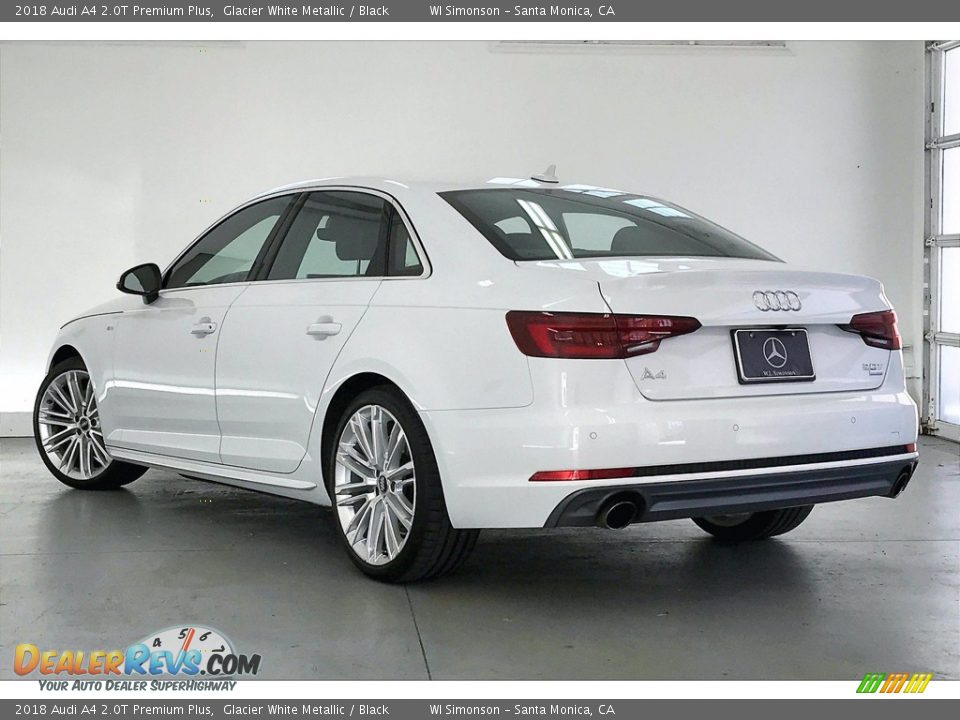 2018 Audi A4 2.0T Premium Plus Glacier White Metallic / Black Photo #10