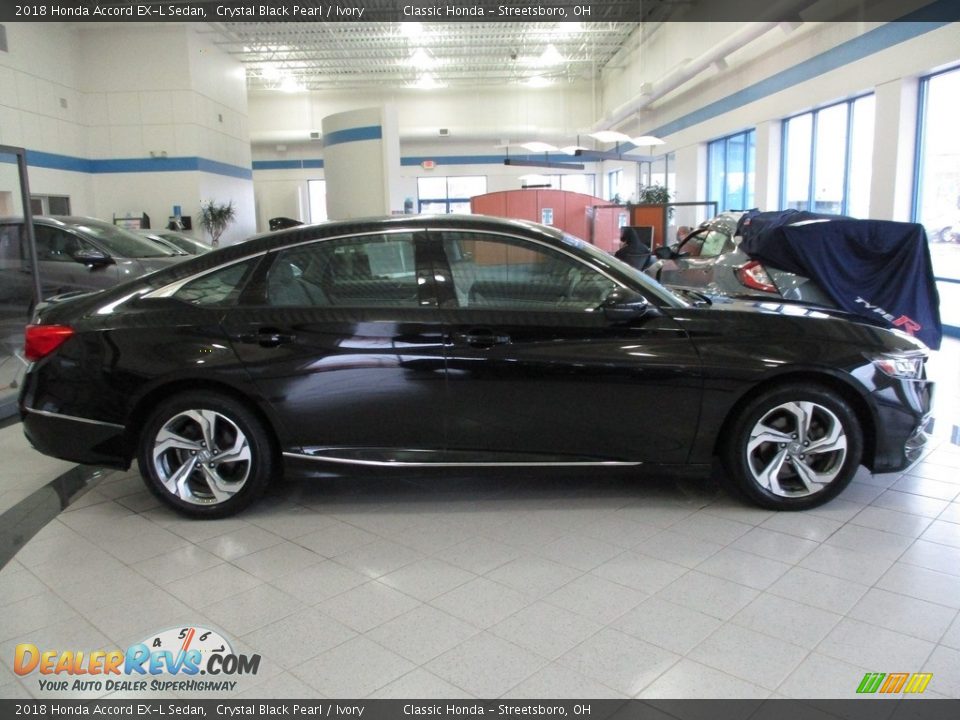 2018 Honda Accord EX-L Sedan Crystal Black Pearl / Ivory Photo #4