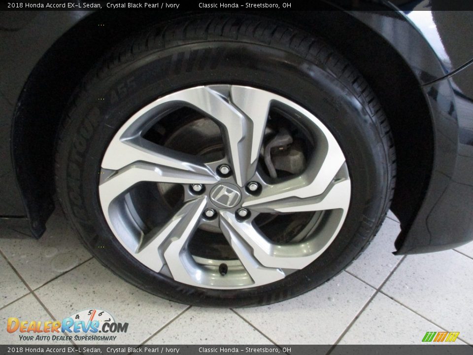 2018 Honda Accord EX-L Sedan Crystal Black Pearl / Ivory Photo #5