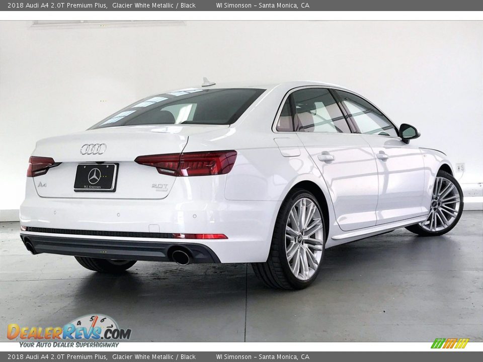 2018 Audi A4 2.0T Premium Plus Glacier White Metallic / Black Photo #13