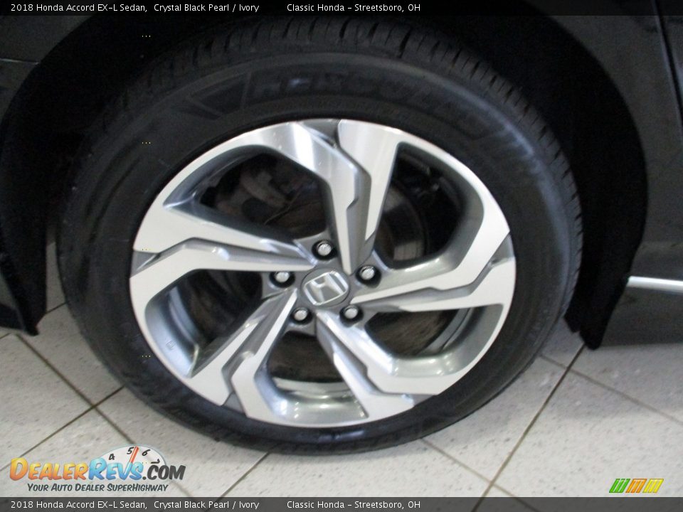 2018 Honda Accord EX-L Sedan Crystal Black Pearl / Ivory Photo #6