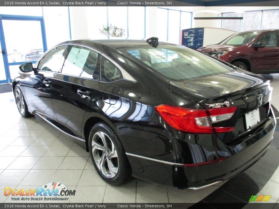 2018 Honda Accord EX-L Sedan Crystal Black Pearl / Ivory Photo #9
