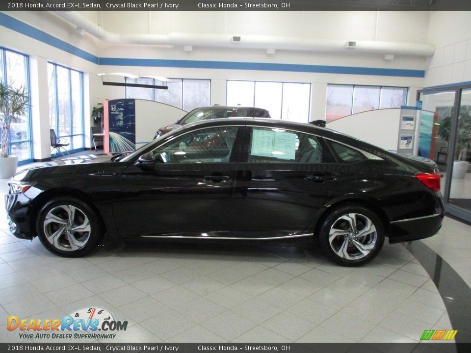 2018 Honda Accord EX-L Sedan Crystal Black Pearl / Ivory Photo #10