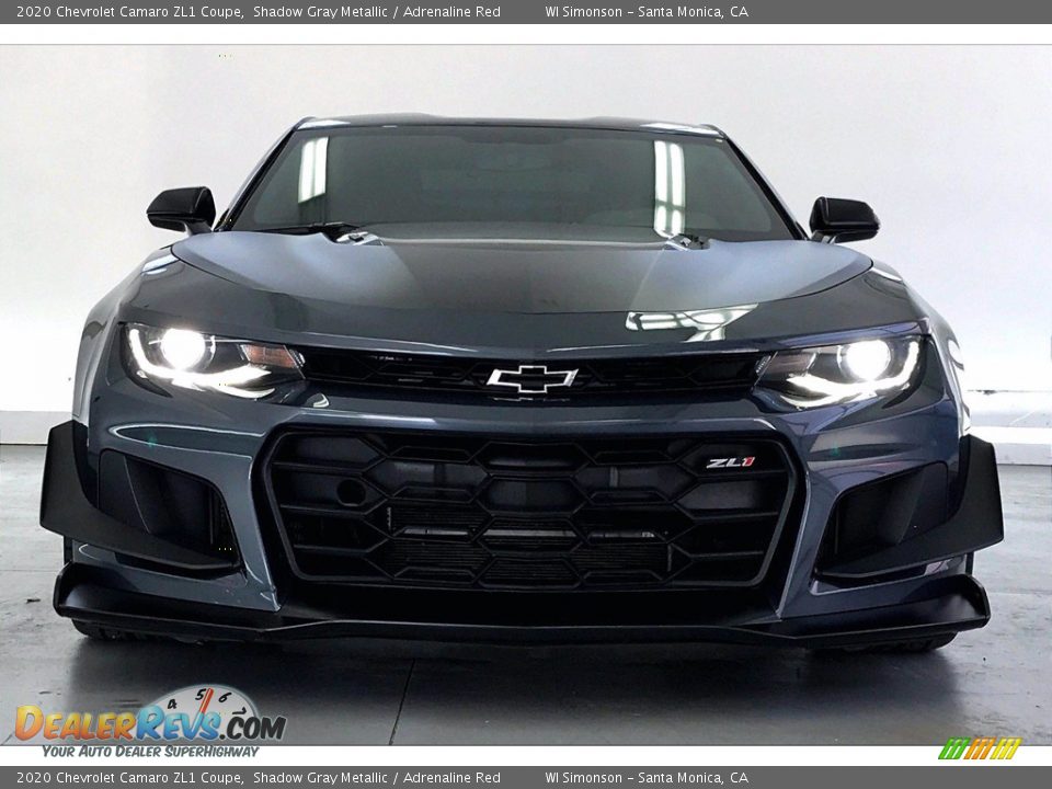 2020 Chevrolet Camaro ZL1 Coupe Shadow Gray Metallic / Adrenaline Red Photo #2