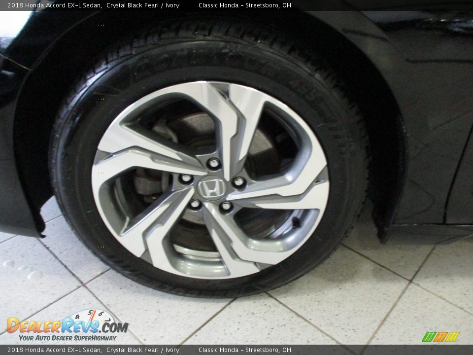 2018 Honda Accord EX-L Sedan Crystal Black Pearl / Ivory Photo #12