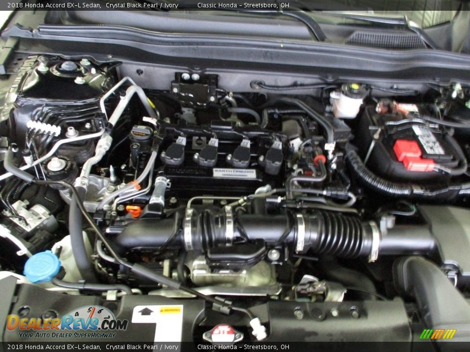 2018 Honda Accord EX-L Sedan Crystal Black Pearl / Ivory Photo #13