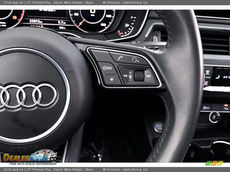 2018 Audi A4 2.0T Premium Plus Steering Wheel Photo #22